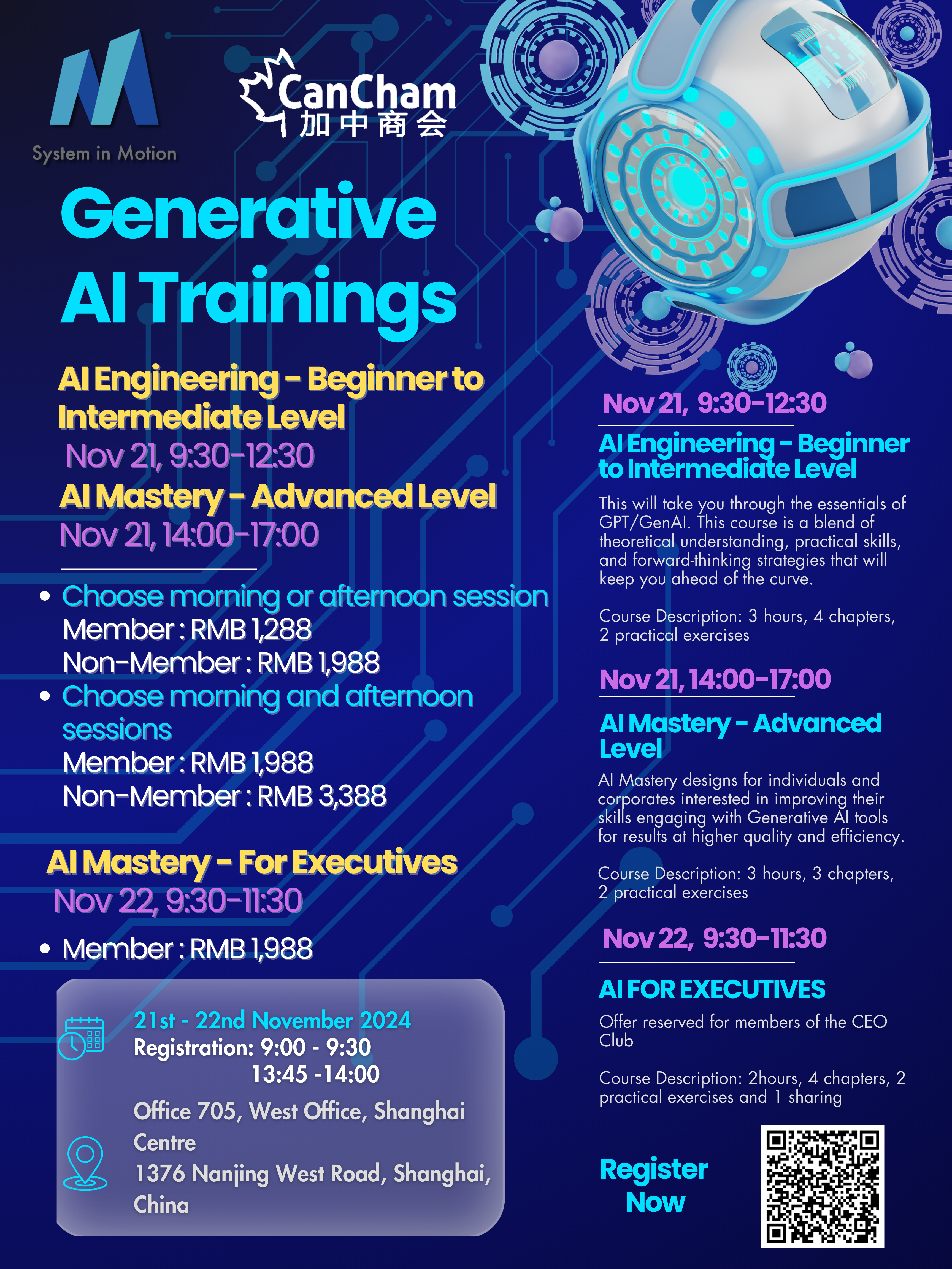 AI Training L1-L4 - November 21st AM&PM - CanCham