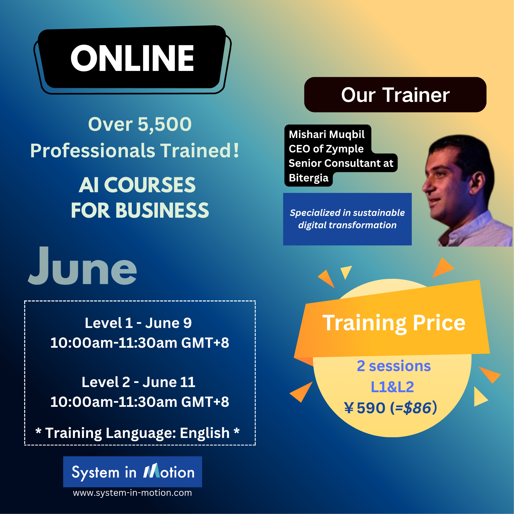 Online Training Level-1 June 9th 2026