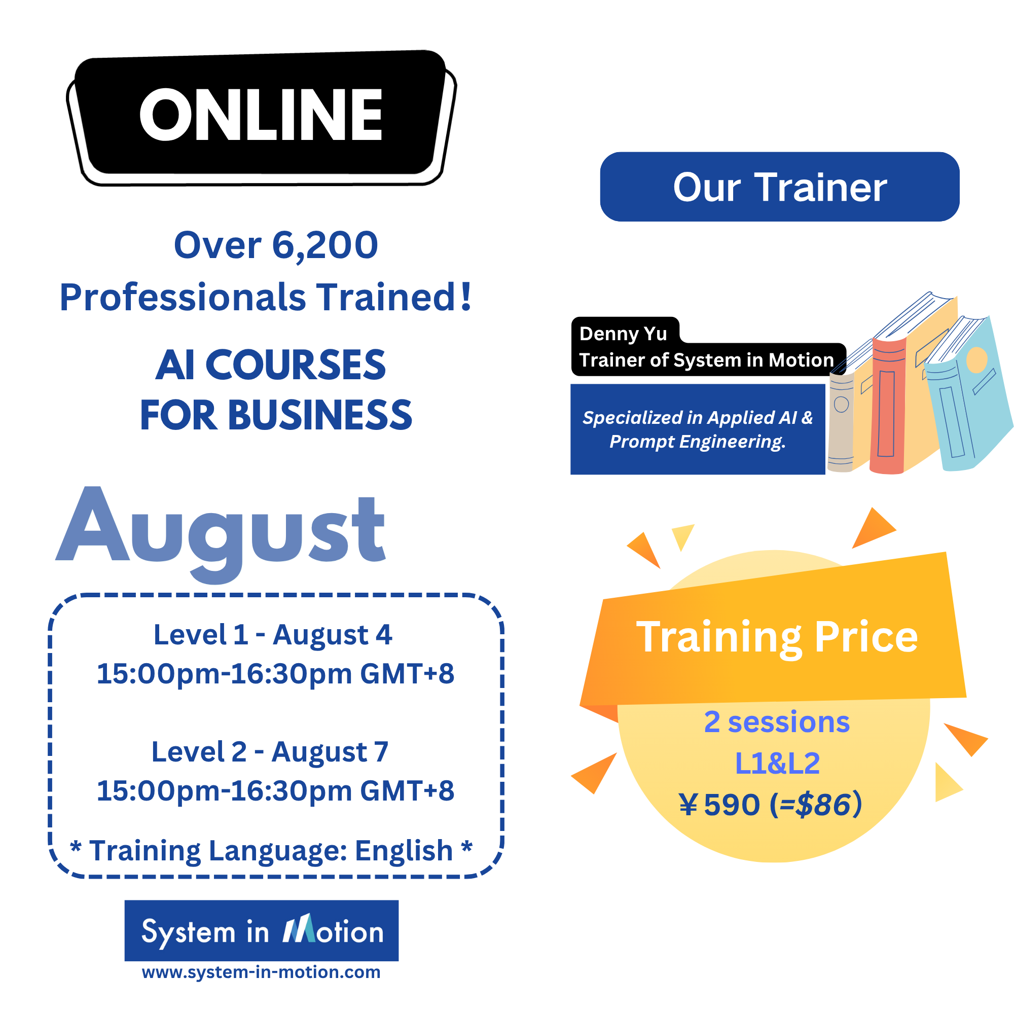 Online Training Level-1 August 4th 2026