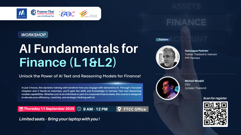 AI Fundamentals for Finance (L1&L2) - 3H Training
