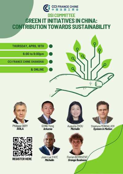 CCIFC GREEN IT INITIATIVES IN CHINA: CONTRIBUTION TOWARD SUSTAINABILITY - April 18th - Shanghai