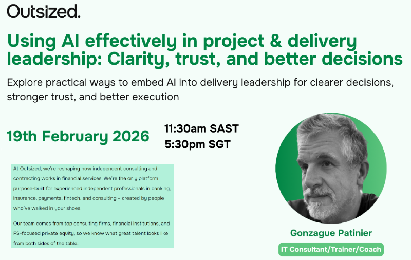 Using AI effectively in project & delivery leadership: Clarity, trust, and better decisions